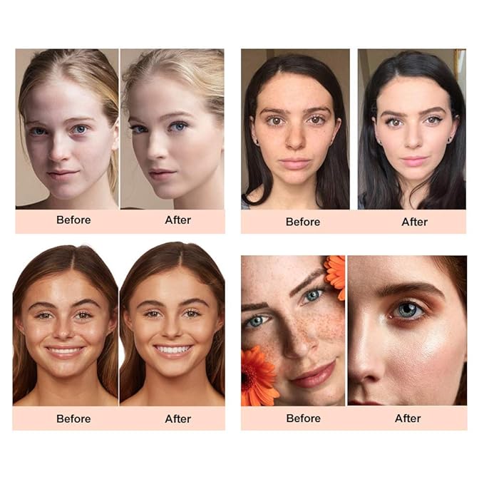 TLM Colour Changing Liquid Foundation Hides Wrinkles & Lines, BB Cream Makeup Base Concealer Cover Moisturizing Fluid for all Skin Tone SPF15, Pack of 2