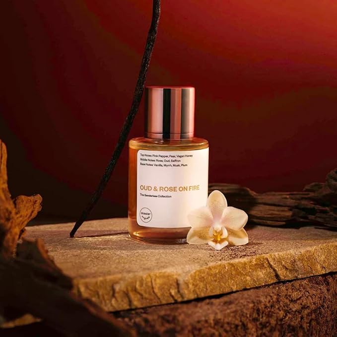 Dossier Original オードパルファム - Oud & Rose on Fire - ユニセックス - 50 ML 長時間持続する香水 フランス製