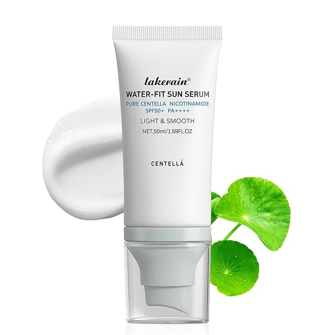 Centella Sunscreen SPF 50, Moisturizing Sunscreen Facial Serum, Daily UV Defense Non-Sticky Sun Protection Travel Essentials for All Skin (50ml)