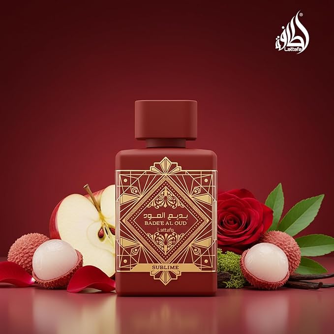 Lattafa Bade'e Al Oud Sublime - トロピカル、フルーティー、フレッシュ、バニラの香りのオードパルファム、ユニセックス向け、持続性の高いフレグランス、3.40オンス / 100 ml