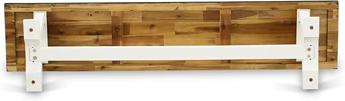 East West Furniture VB077 V-Style Modern Dining Room Bench with Wooden Seat, 72x15x18 Inch, Multi-Color