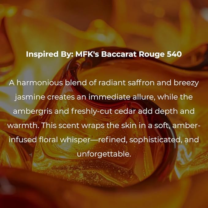Lucid Coast Maroon Perfume – Ambery Saffron & Jasmine – Inspired by Baccarat Rouge 540 – Long Lasting Extrait Strength Fragrance – Notes of Cedarwood & Ambergris – Clean, Vegan & Cruelty Free