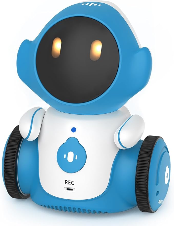 GILOBABY Interactive Robot for Kids Ages 3-8 – Rechargeable with Voice Control & Playback Mode – Educational Toy that Sings, Dances and Touch Control (Blue)