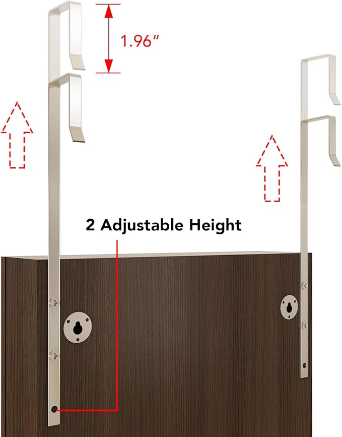 8 LED Lights Jewelry Armoire with Mirror - 47.3' H Cabinet Door Hanging/Wall Mounted Mirror With Storage And 2 Drawers - Brown