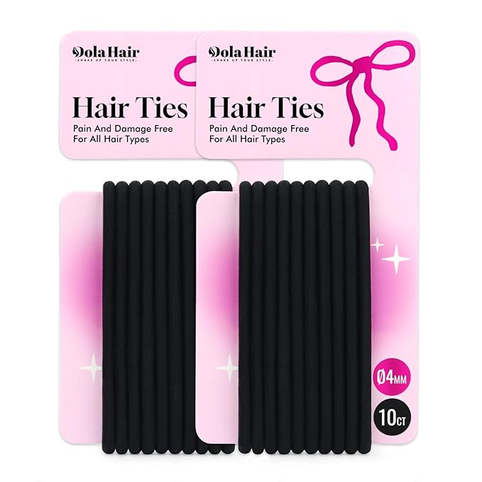Dolahair ヘアワックススティック - アホ毛抑え・スタイリングポマード（子供、女性、男性向け） - ヘアアクセサリー スリックバックヘアブラシキット ヘアゴム20本付きヘアお団子メーカー (3個パック)