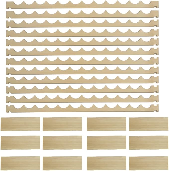 72 Modular Wine Rack, Stackable Wine Storage Rack Free Standing Floor Cellar Wine Holder Display Shelves, Solid Wood - Wobble-Free (72 Bottles)