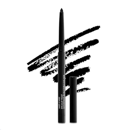 wet n wild メガラスト ブレークアッププルーフ リトラクタブルアイライナー - 極細ブラシ、ウォータープルーフ、16時間持続 - クルエルティフリー＆ヴィーガン - ブラック