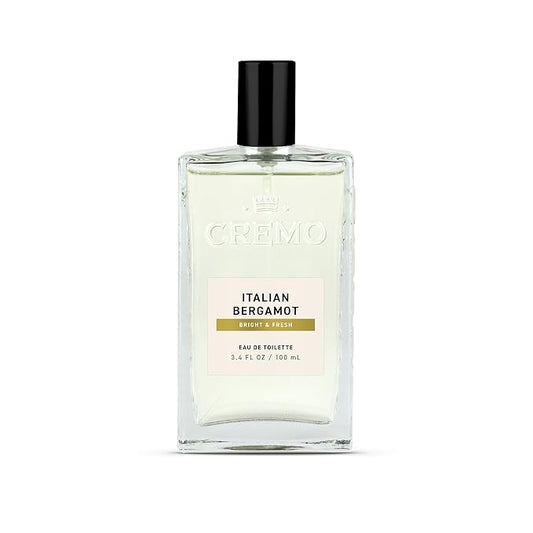 Cremo コロン メンズ - イタリアンベルガモット メンズコロン スプレー、イタリアンベルガモット、ネロリブロッサム、フレッシュベチバーの組み合わせ、多層的なメンズフレグランス、3.4 fl oz
