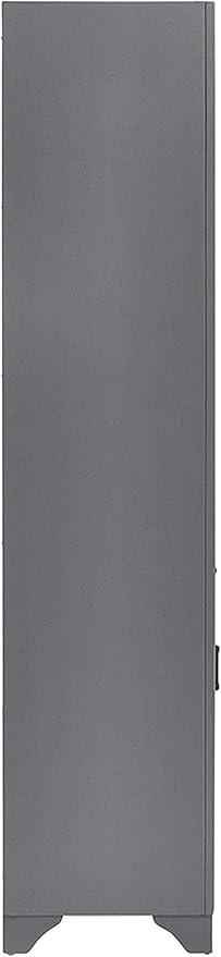 Crosley Furniture Tara Linen Storage Cabinet and Bathroom Organizer with a Drawer and Shelves, Vintage Gray