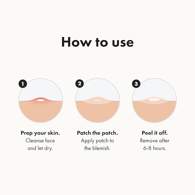 Mighty Patch Original Patch from Hero Cosmetics - #1 Hydrocolloid Acne Pimple Patches for Face, Shrinking Zits & Whiteheads in 1 Use, Nighttime Spot Pimple Stickers for Face, 36 Count