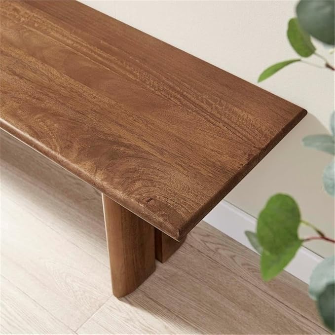 Modway EEI-6344-WAL Amistad 58" Wood Bench, Walnut
