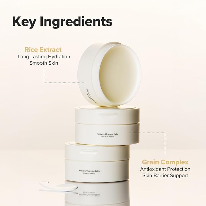 Beauty of Joseon Radiance Cleansing Balm Makeup, Sunscreen, Pore Cleanser for Sensitive Acne Skin. Korean Skincare for Men and Women 100ml, 3.38 fl.oz (Pack of 2)