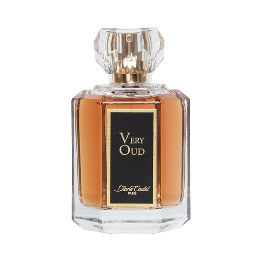 Very Oud - ウッディアンバーフレグランス - 女性用香水 - バニラ、ラズベリー、ローズ、ライチ、レザー、ムスクの香り - 97.6ml