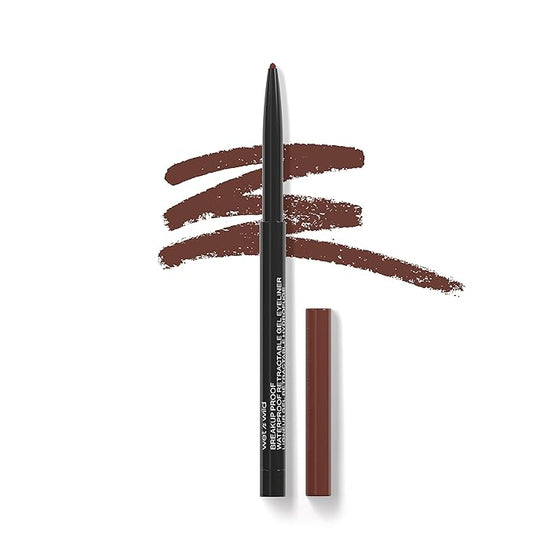 wet n wild メガラスト ブレイクアッププルーフ ウォータープルーフ リトラクタブル ジェルアイライナー - 超高発色 16時間持続、にじみにくいサテンフィニッシュ処方、クルエルティフリー＆ヴィーガン - インテンスブラック