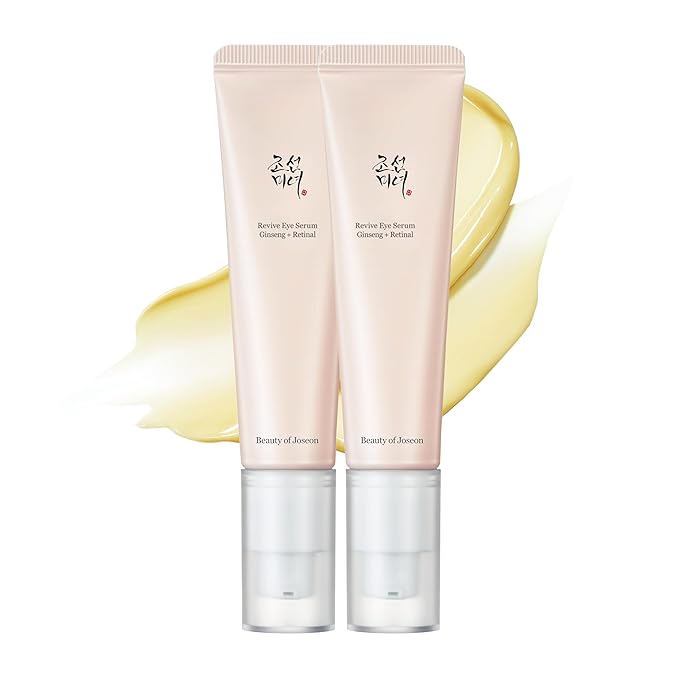 Beauty of Joseon Revive Eye Serum with Retinal Niacinamide (30ml, 1.01 fl.oz.) x 2ea with Ginseng Essence Water (150ml, 5.07 fl.oz.), Korean Skincare