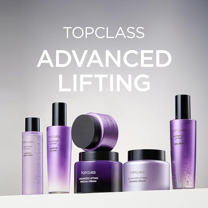[CHARMZONE] Topclass Advanced Lifting Capsule Treatment 4.06oz (120ml) – Anti-Aging Collagen Essence for Firming & Moisturizing, 2-in-1 Toner & Emulsion, Korean Skincare