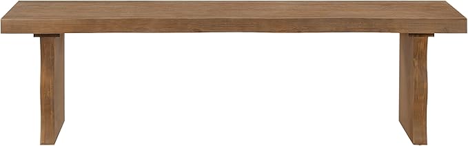 Christopher Knight Home Hartwell 63" Indoor Pine Dining Bench, Solid Wood Bench Seat for Dining Table, Rectangular Dining Seat, Spacious Seating, Long Footstool for Living Room Dining Room, Pine Wood