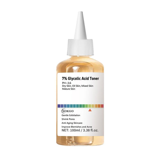 7% Glycolic Acid Toner 7% Glycolic Acid Toner for Diminishing Acne Marks Pore Tightening and Skin Hydration