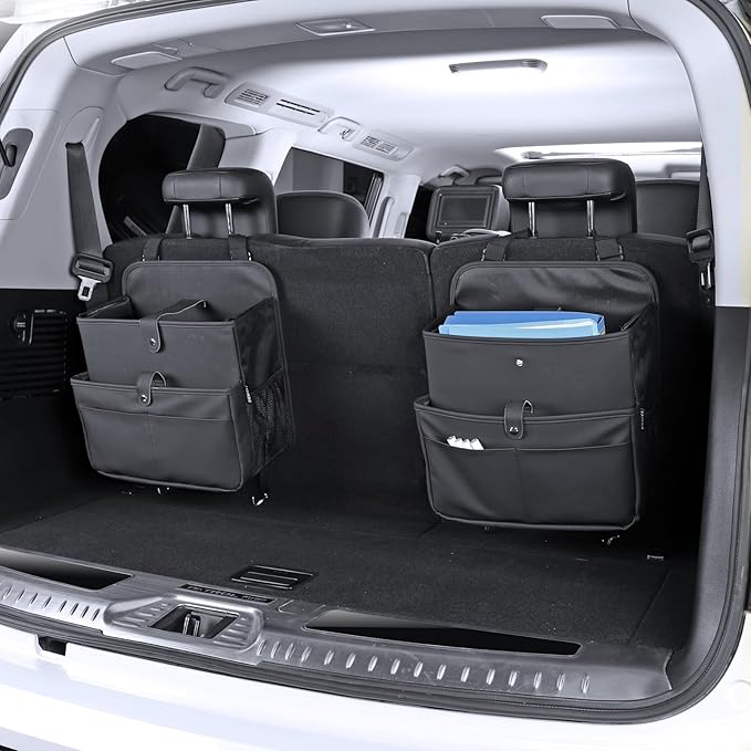 TAIKOO Car Seat Organizer，Universal Fit for Front & Back Seats-Hanging Letters/Legal Folders/Laptops and Tablets，Compatible with Cars, Trucks, and Vans