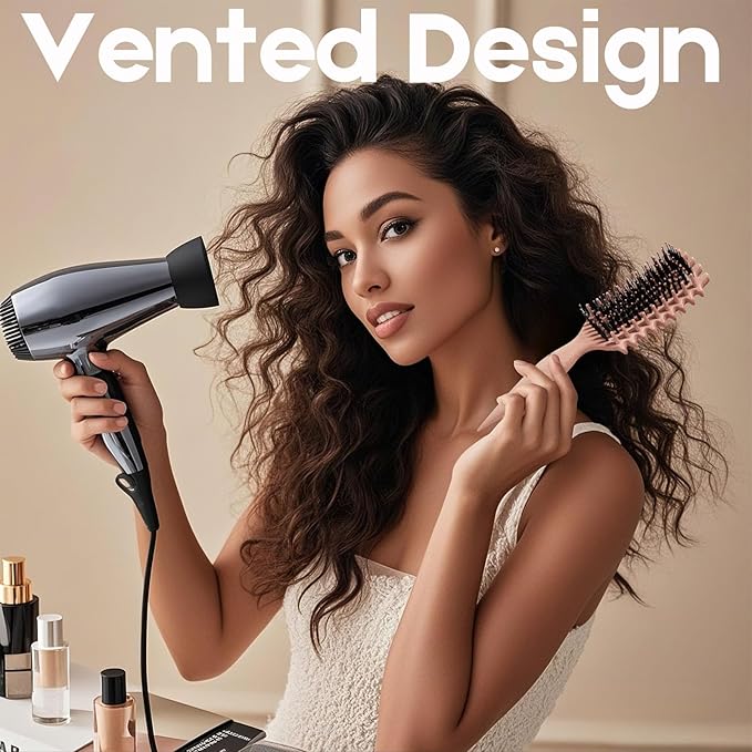 Curly Hair Brush Candybrush Curl Defining Brush for Detangling Shaping and Defining Curls for Women, Men, Wet & Dry Hair (Matte Pink)