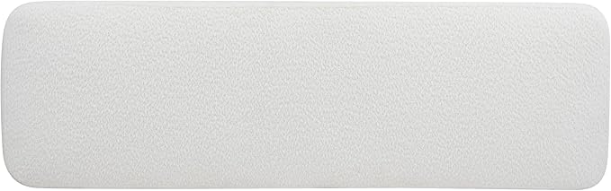 Christopher Knight Home 55" Chenille Upholstered Bench with Solid Rubber Wood Legs, Modern Farmhouse Bedroom Bench, Padded Entryway Bench Seat, Dining Bench for Living Room End of Bed, Beige