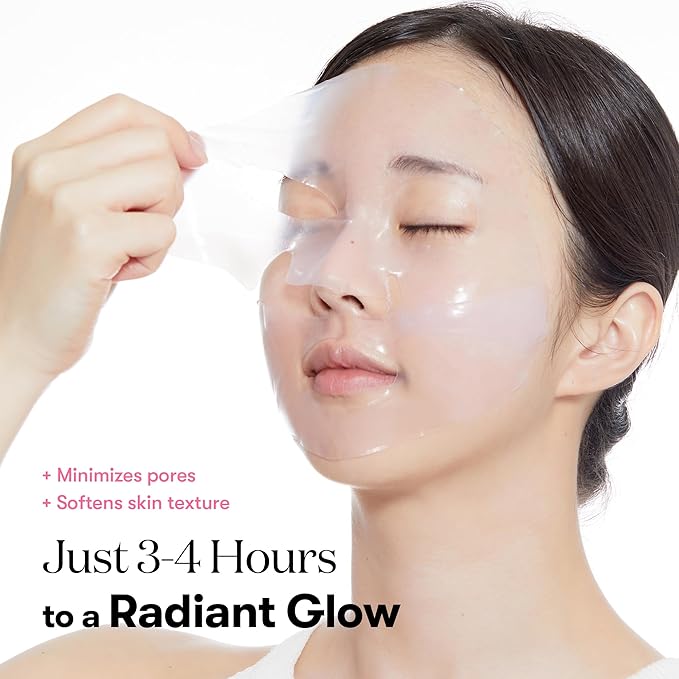 VT COSMETICS Collagen Reedle Shot 100 2-Step Hydrogel Mask (34.5g x 4ea), Firming & Elasticity Care, Exosome 500Da, Fine Lines, Hydrating Overnight Melting Mask, Korean Skincare, Facial Gel Mask