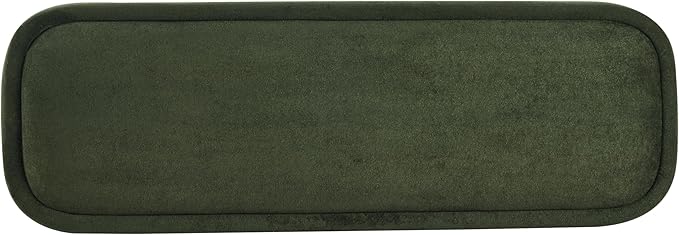Merax 51.5" Indoor Fabric Dining Bench with Walnut-Finished Rubberwood Legs – Upholstered Seating Bench for Kitchen, Dining Room or Living Space, Supports Up to 250 lbs,Green
