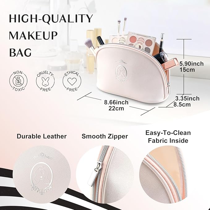 Color Nymph Makeup Kits For Teens Girls | All In One Make up Set With Cosmetics Bag | Included Eyeshadow Blush Lipstick Lip Pencil Eye Pencil Brush Mascara | Travel Friendly Makeup Bag Design