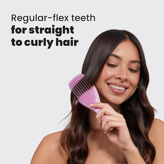 Tangle Teezer ザ・アルティメットディタングラー ブラシ ウェット＆ドライヘア用、絡まりを解消し、髪の切れ毛を軽減 ストレート〜ウェーブヘア用、Amazon限定 ローズバッド