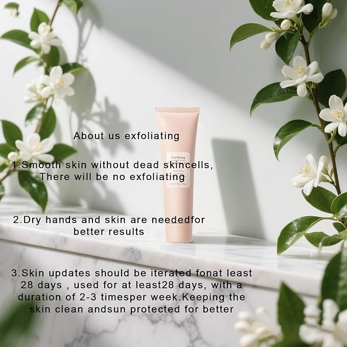 Purifying Exfoliating Gel Gentle Exfoliating Gel for Face Facial - Exfoliatings Gels Scrub Gentle Exfoliatings Facial Cleanser for All Skin Types (3 PCS)