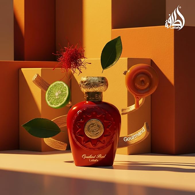 Lattafa Perfumes Opulent Red for Unisex Eau de Parfum Spray, 3.4 Ounce (137662)