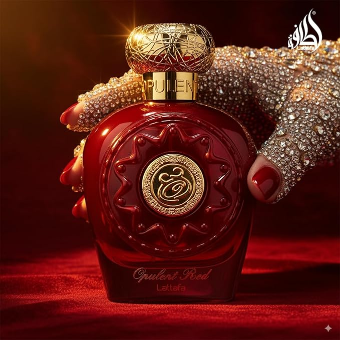 Lattafa Perfumes Opulent Red for Unisex Eau de Parfum Spray, 3.4 Ounce (137662)