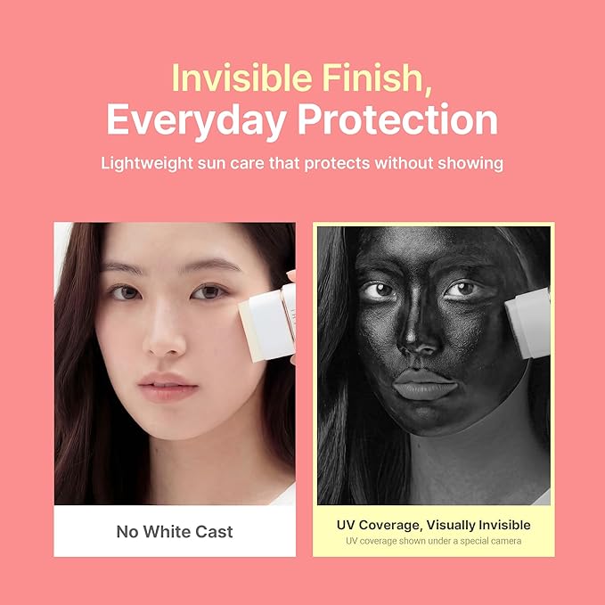 KAHI Airy Fit Sun Stick S - SPF 50+ Triple Functional Broad Spectrum Face Sunscreen Stick - Waterproof, Sweatproof & Sandproof - Ultra-Lightweight & Non-Greasy Sun Shield - Korean Skin Care 0.45 oz