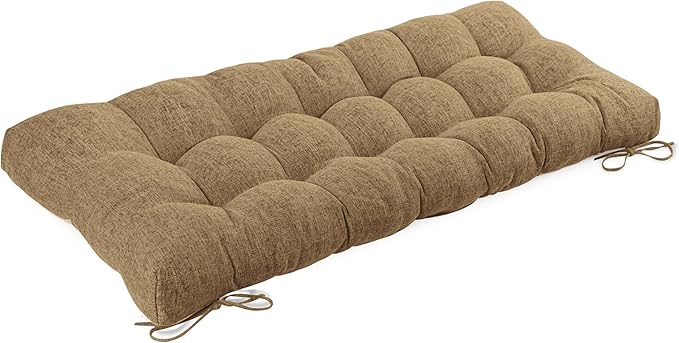 Bench Cushion for Indoor Furniture Rectangle Bench Seat Cushion for Bay Window Entryway Bench Thick Textured Chair Cushion with Non-Slip Backing 1 Pack 48 x 19 inch (1, Taupe)