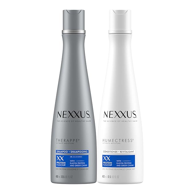 Nexxus シャンプー＆コンディショナー Therapée & Humectress 2本セット 乾燥ヘア用 プロテインフュージョンブレンド配合 24時間保湿 13.5 oz