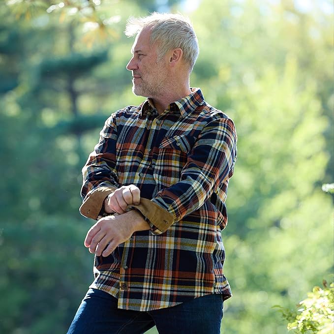 Legendary Whitetails Mens Long Sleeve Button Down 100% Cotton Flannel Shirt