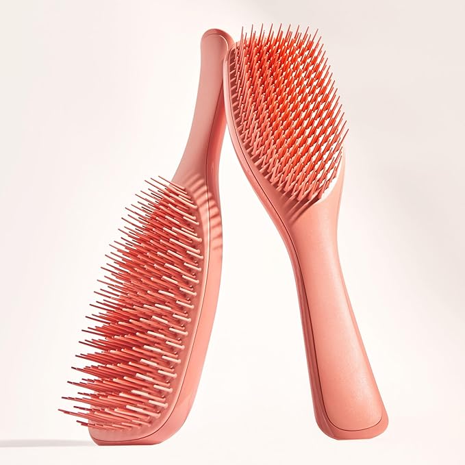Tangle Teezer ファイン アルティメットディタングラーブラシ、細い髪用ドライ＆ウェットヘアブラシ、絡まりをほどき切れ毛を軽減、Amazon限定 スイートシナモン