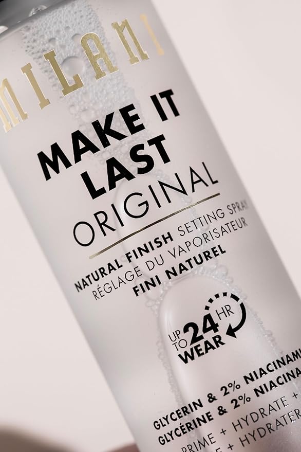 Milani Make It Last Setting Spray + Primer - Original Natural Finish, 24-Hour Wear Long Lasting Makeup Sealer & Finishing Spray, Cruelty-Free Vegan Face Mist, 2.03 Fl. Oz