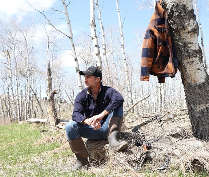 Legendary Whitetails Mens Long Sleeve Button Down 100% Cotton Flannel Shirt