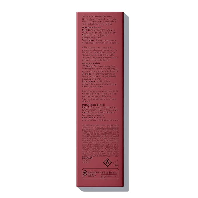 Revlon Liquid Lipstick with Clear Lip Gloss, ColorStay Overtime Lipcolor, Dual Ended with Vitamin E, 380 Always Sienna, 0.07 Fl Oz