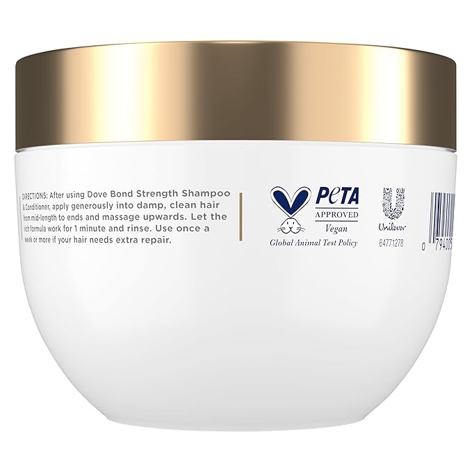 Dove Hair Bond Strength 10in1 Serum Mask for Chemically Damaged Hair with Bio-Protein Care Technology plus Peptide Complex 9.2 fl oz.,(Pack of 2)