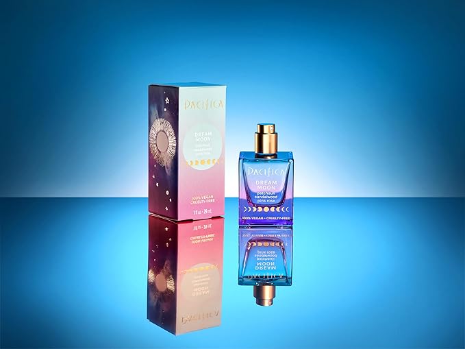 パシフィカ ドリーム ムーン ウィメンズ スプレー パフューム 1fl oz – 長持ちするフローラルウッディフレグランス – ローズ、パチョリ、サンダルウッド – 100%ヴィーガン、クルエルティフリー、フタル酸エステル不使用