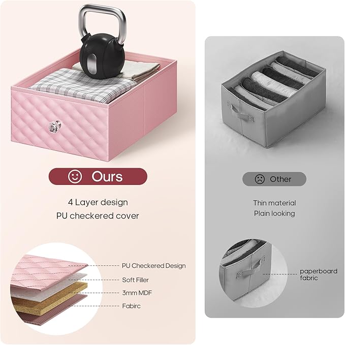 HAUOMS Pink Vanity with Lights and Mirror, 11 Drawer Makeup Vanity with Power Strip, 6 Open Shelves, 43.3” Vanity Desk with Storage, Dressing Table with 3 Color Modes for Bedroom, Women, Girls (Pink)
