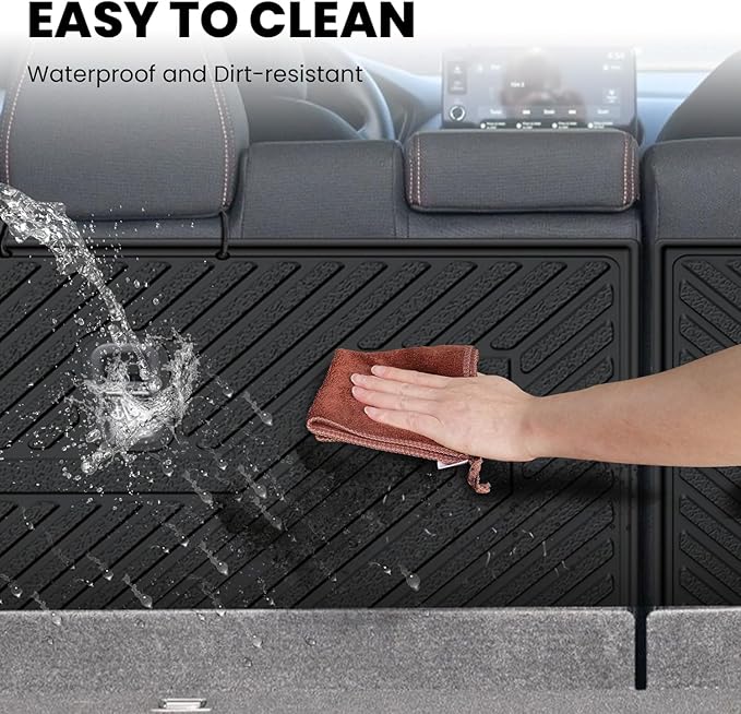 LASFIT Rear Seat Back Protector for Honda HR-V 2023-2027,All Weather TPE Pet Friendly Custom Fit HR-V Second Row Back Seat Cover Backseat Mat Liner