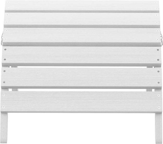 SERWALL Folding Adirondack Ottoman, White