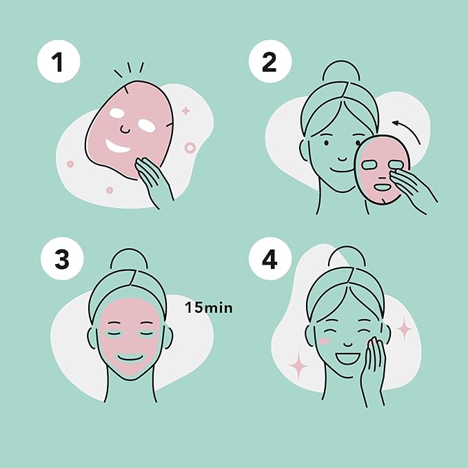 Celavi Collagen Face Sheet Mask K-Beauty Korea Skin Care Moisturizing New D Type- 12 Sheets