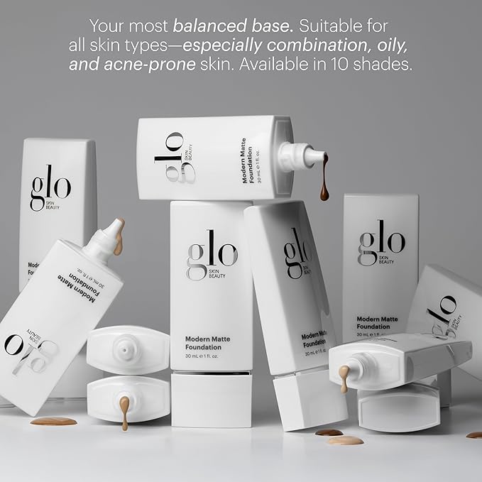 Glo Skin Beauty Modern Matte Foundation, 1N (30 mL) - Oil-free, Buildable Medium-to-Full Coverage, Powered by Salicylic Acid and Niacinamide