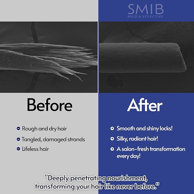 SMIB プロバイオティクス ヘアカラー＆リペアセット – ダークブラウン 白髪カバーシャンプー＋1分シルクヘアトリートメント – 自然な色、輝き、強度 – ダメージヘアや白髪に悩む方向けの韓国ヘアデュオ – 2個セット