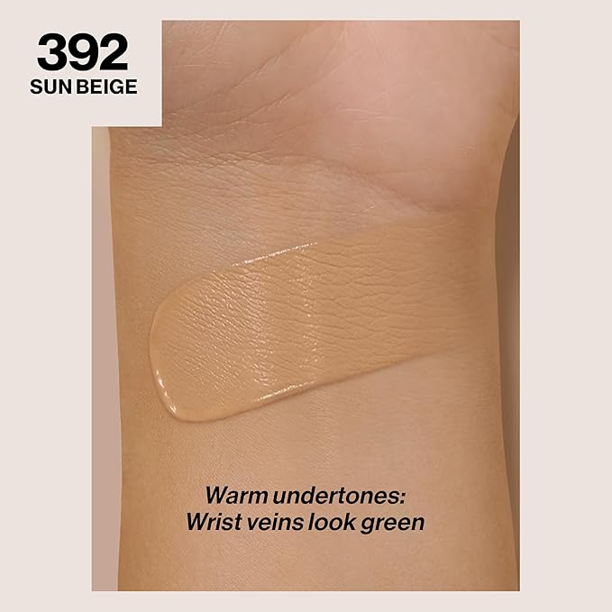 Revlon Liquid Foundation, ColorStay Face Makeup for Normal & Dry Skin, SPF 20, Longwear Medium-Full Coverage with Natural Finish, 392 Sun Beige, 1 Fl Oz