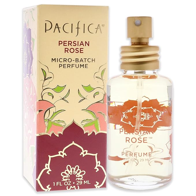Pacifica Beauty ペルシアンローズ クリーンフレグランス スプレーパフューム、天然＆エッセンシャルオイル配合、フレッシュローズの香り、ヴィーガン＋クルエルティフリー、フタル酸エステル不使用、パラベンフリー、ギフトに最適、29ml（1fl.oz）